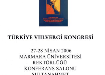 TÜRKİYE VIII. VERGİ KONGRESİ