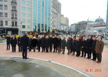 Taksim Anıtına Çelenk Sunumu/ 16.01.2015