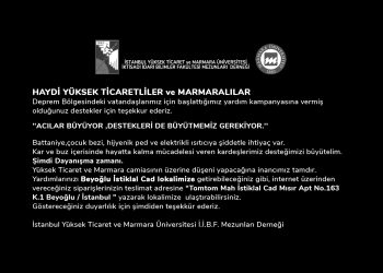 HAYDİ YÜKSEK TİCARETLİLER ve MARMARALILAR